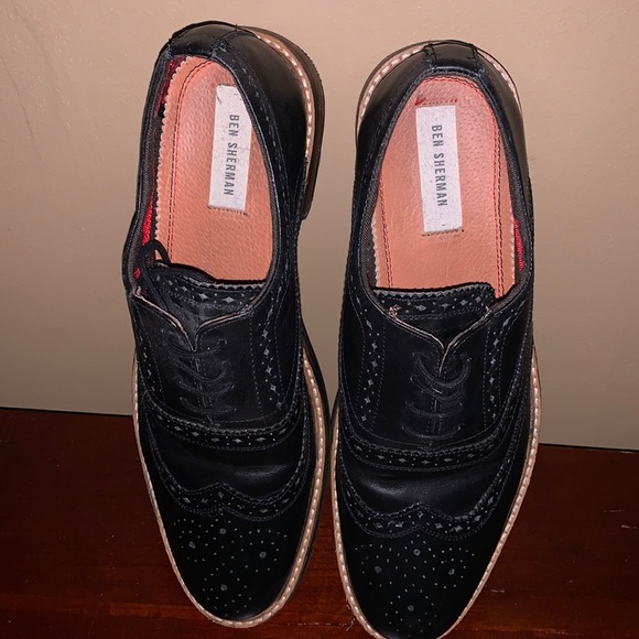 Ben Sherman Other - Ben Sherman black dress shoes. Brogue wingtips.